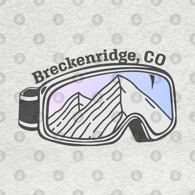 Sunset Mountain Ski Goggles | Breckenridge, Colorado by KlehmInTime